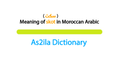 meaning of word skot in darija moroccan